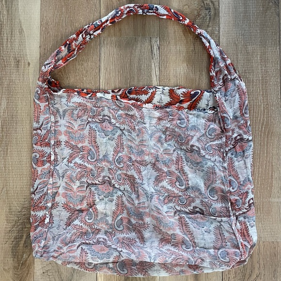 Free People Large Reusable Shopping Tote Shoulder Bag - Picture 3 of 4